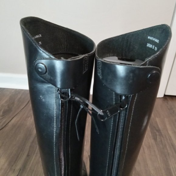 Synthetic black field boots size 7.5 slim - Picture 8 of 9